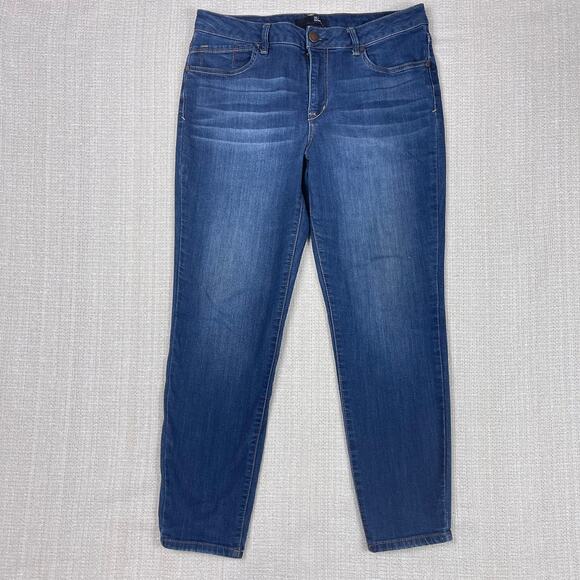 Women's 1822 Dark Wash Ankle Skinny Jeans Size 14 - Picture 1 of 6